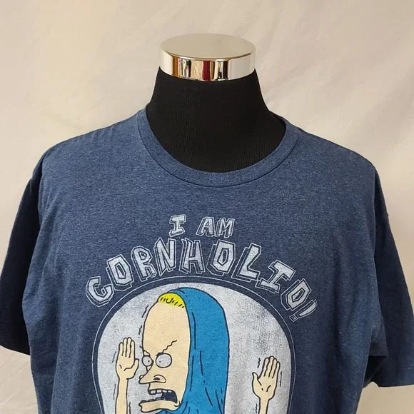 2012 MTV Beavis and Butthead XXL I Am The Great Cornholio Mike Judge T-Shirt - Picture 2 of 9